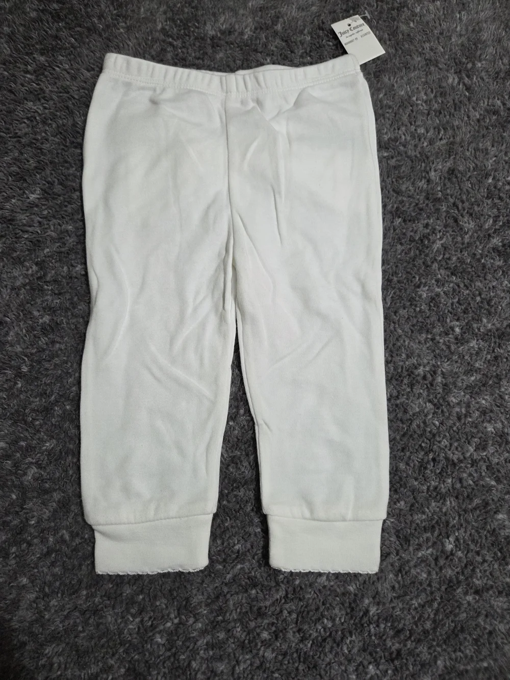 Juicy Couture White Kids Leggings - Cozy Lounge Pants